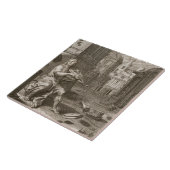 Amphion errichtet die Wände von Thebes durch die Fliese (Seite)