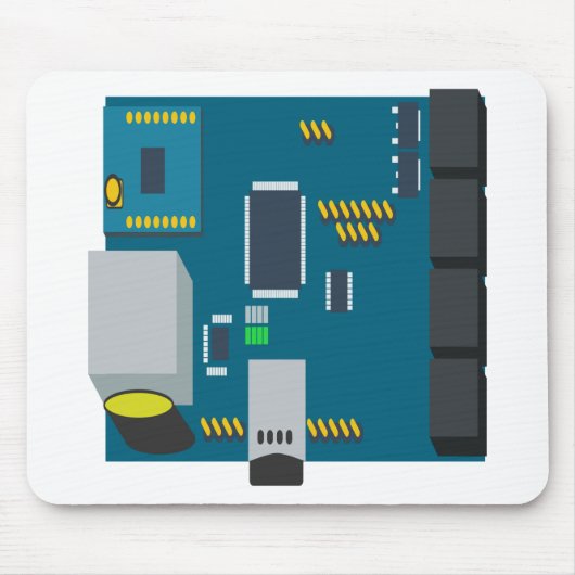 Amphisbaena zwei Plattform dttn Knotenvektor Mousepad (Vorne)