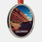 Amphitheater Colorado Rocks Ornament Aus Metall (Rechts)