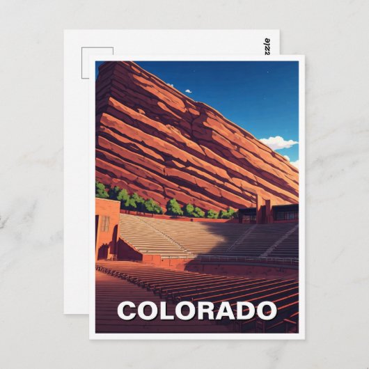 Amphitheater Colorado Rocks Postkarte (Vorne/Hinten)