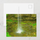Amphitheater Falls, John Bryan Staat Park, Ohio Postkarte (Vorne/Hinten)