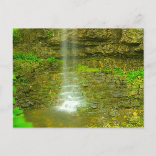 Amphitheater Falls, John Bryan Staat Park, Ohio Postkarte (Vorderseite)