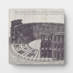 Amphitheater in Verona an der Piazza Bra Fotoplatte