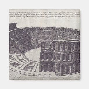 Amphitheater in Verona auf der Piazza Bra Magnet