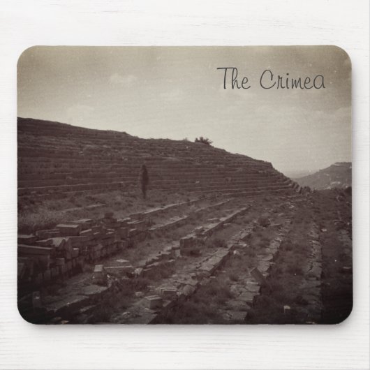 Amphitheater Kalkstein Steinbruch in der Krim-Maus Mousepad (Vorne)