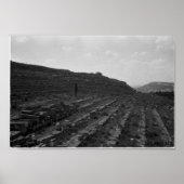 Amphitheater Kalksteinbruch auf der Krim Poster (Vorne)