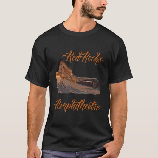 Amphitheater Rocks Amphitheater Colorado Conce T-Shirt (Vorderseite)