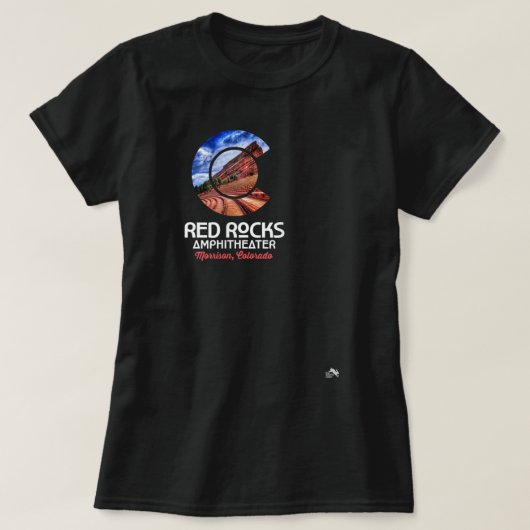 Amphitheater Rocks - Colorado State Flag - Mor T-Shirt (Design vorne)