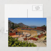 Amphitheater Taormina 1 Postkarte (Vorne/Hinten)