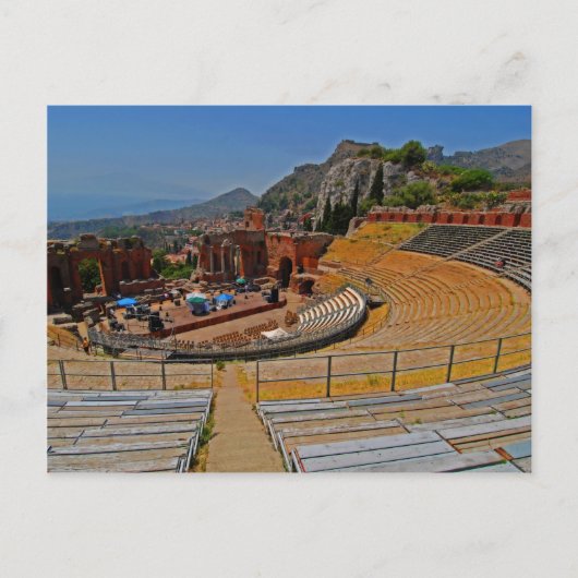 Amphitheater Taormina 2 Postkarte (Vorderseite)