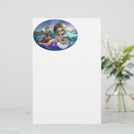 "Amphitrite" Briefpapier (Stehend Vorderseite)