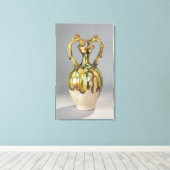 Amphora mit Griffen in Form von Drachen Leinwanddruck (Insitu (Holzboden))