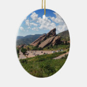Ampitheater Rote Felsen in Morrison Colorado Keramikornament (Rechts)