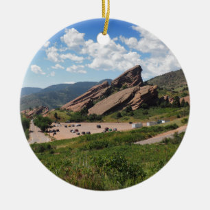 Ampitheater Rote Felsen in Morrison Colorado Keramikornament