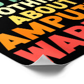 Ampu Warrior Bein Ampu Arm Ampu Bein Amputation Poster (Ecke)
