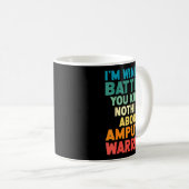 Ampu Warrior Bein Ampu Arm Ampu Beinamputation Kaffeetasse (VorderseiteRechts)