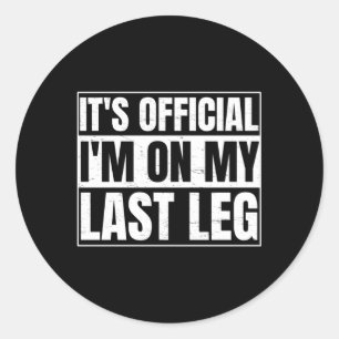 Ampulle für einen Rollstuhlleg Runder Aufkleber