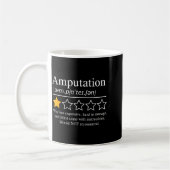 Amputation Amputee Funny Prosthetic Leg Arm Recove Kaffeetasse (Links)