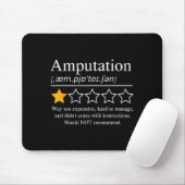 Amputation Amputee Funny Prosthetic Leg Arm Recove Mousepad (Mit Mouse)