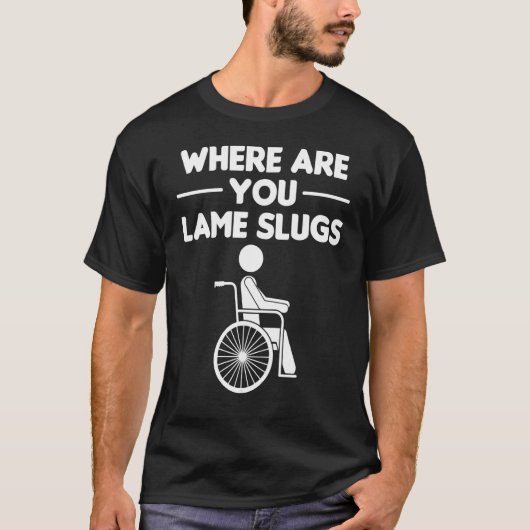 Amputation Survivor Behinderte Rollstuhlkostüm T-Shirt (Vorderseite)