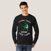 Amputationsüberlebender für Beinprothese T-Shirt (Vorne ganz)