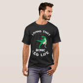 Amputationsüberlebender für Beinprothese T-Shirt (Vorne ganz)