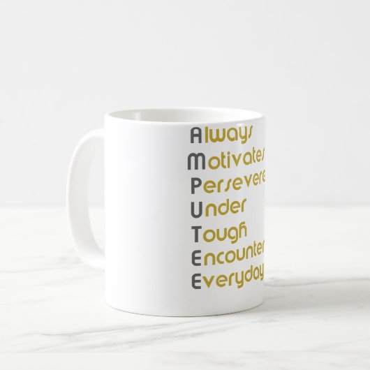 Amputee A.M.U.T.E. Kaffeetasse (Vorderseite Links)