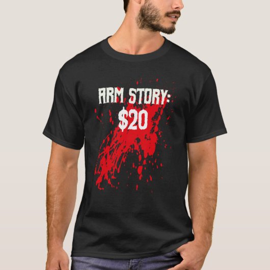 Amputee Arm Story Amputation Surgery Humor Joke T-Shirt (Vorderseite)