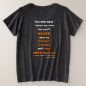 Amputee.. CRPS Große Größe T-Shirt (Design Rückseite)