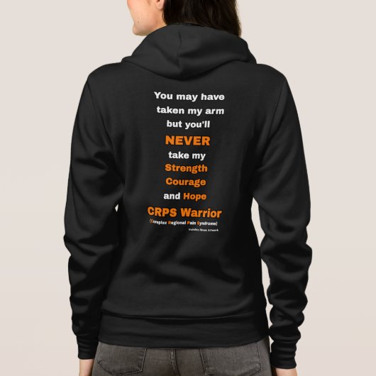 Amputee.. CRPS Hoodie (Rückseite)