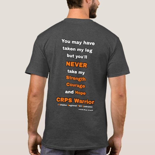 Amputee... CRPS T-Shirt (Rückseite)