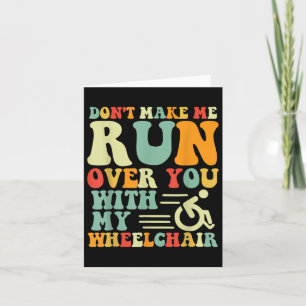 Amputee Fun Rollstuhl Racing Bysketbyll Handicap Karte