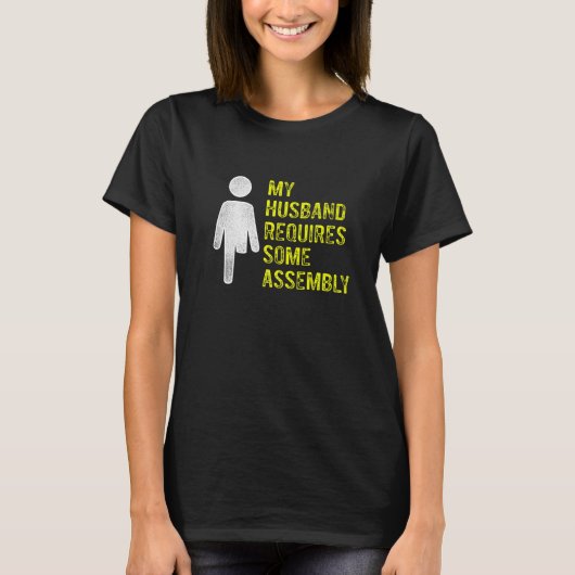Amputee Humor Husband Assembly Leg Arm Recovery T-Shirt (Vorderseite)