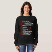 Amputee Spaß Definition Leg Arm Funny Erholung Sweatshirt (Vorne ganz)
