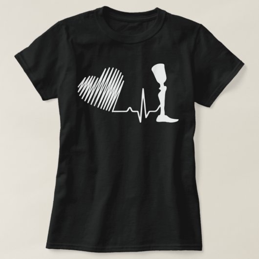 Amputee Spaß Heartbeat Leg Arm Funny Erholung Gif T-Shirt (Design vorne)
