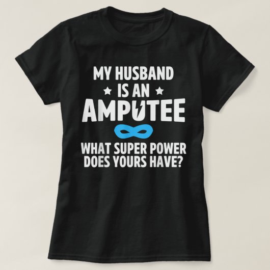Amputee Spaß Husband Leg Arm Funny Erholung Gesche T-Shirt (Design vorne)
