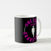 Amputee Spaß One Foot Leg Funny Erholung Kaffeetasse (VorderseiteRechts)