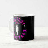 Amputee Spaß One Foot Leg Funny Erholung Kaffeetasse (Vorderseite Links)