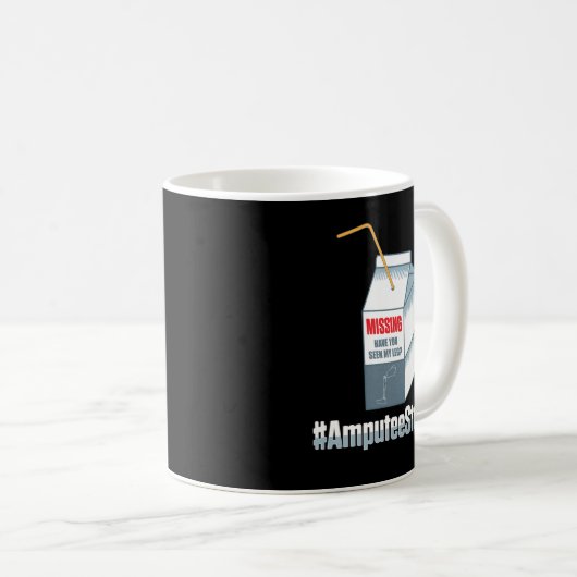 Amputee Spaß Vermisster Lengarm Funny Erholung Ges Kaffeetasse (VorderseiteRechts)