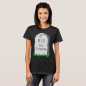 Amputee Thumb Amputation RIP My Thumb Headstone Jo T-Shirt (Vorne ganz)