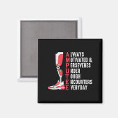 Amputee Zitat Funny Leg Prothetische Operation Magnet (Vorderseite/Rückseite)