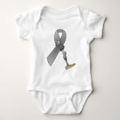 Amputierte Awareness Ribbon Baby Strampler (Vorderseite)