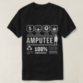 Amputierte Shirt Funny Multi Tasking Grafik Thema (Design vorne)