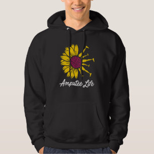 Amputierte Spaß Blume Leg Arm Erholung Hoodie