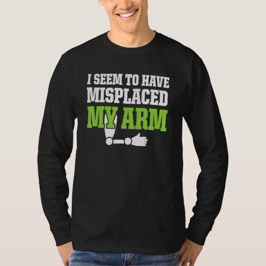 Amputierter Spaß Funny Erholung T-Shirt (Vorderseite)