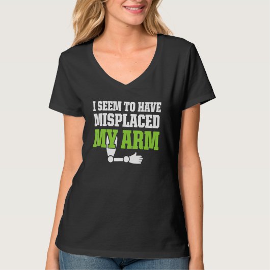 Amputierter Spaß Funny Erholung T-Shirt (Vorderseite)