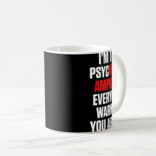 Amputierter Spaß Hot Leg Arm Funny Erholung 3 Kaffeetasse (VorderseiteRechts)