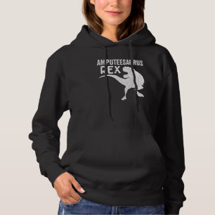 Amputierter Spaß Saurusrex Leg Arm Erholung 4 Hoodie