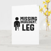 Amputierter Vermisster Inhaltsstoff Karte (Gelbe Blume)