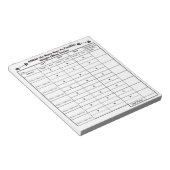 AMRAP Gewichtsanheber Notizblock (angewinkelt)